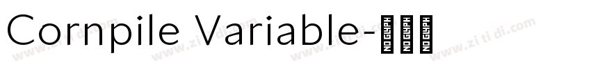 Cornpile Variable字体转换